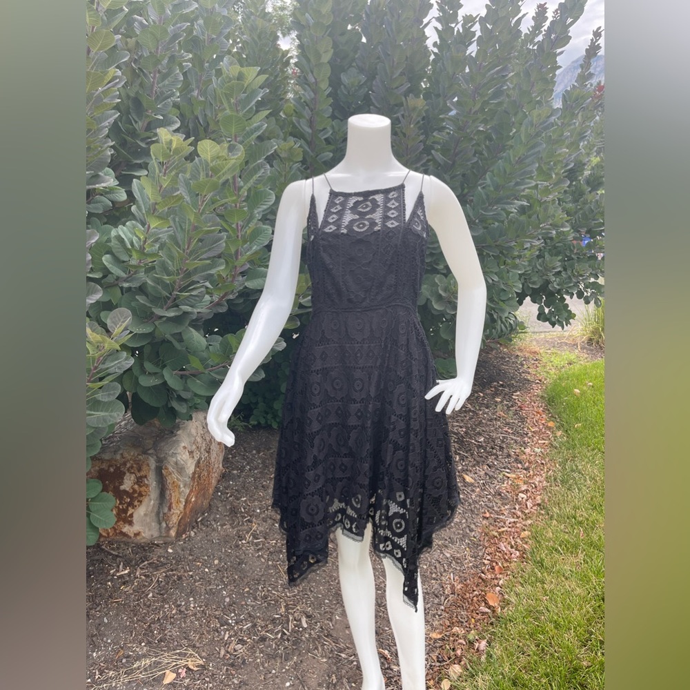 Free people black lace dress